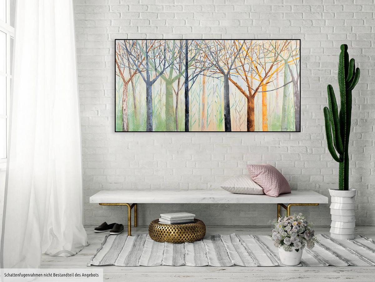 ÖLGEMÄLDE 140/70 cm - Multicolor/Grün, Holz/Textil (140/70cm) - KUNSTLOFT