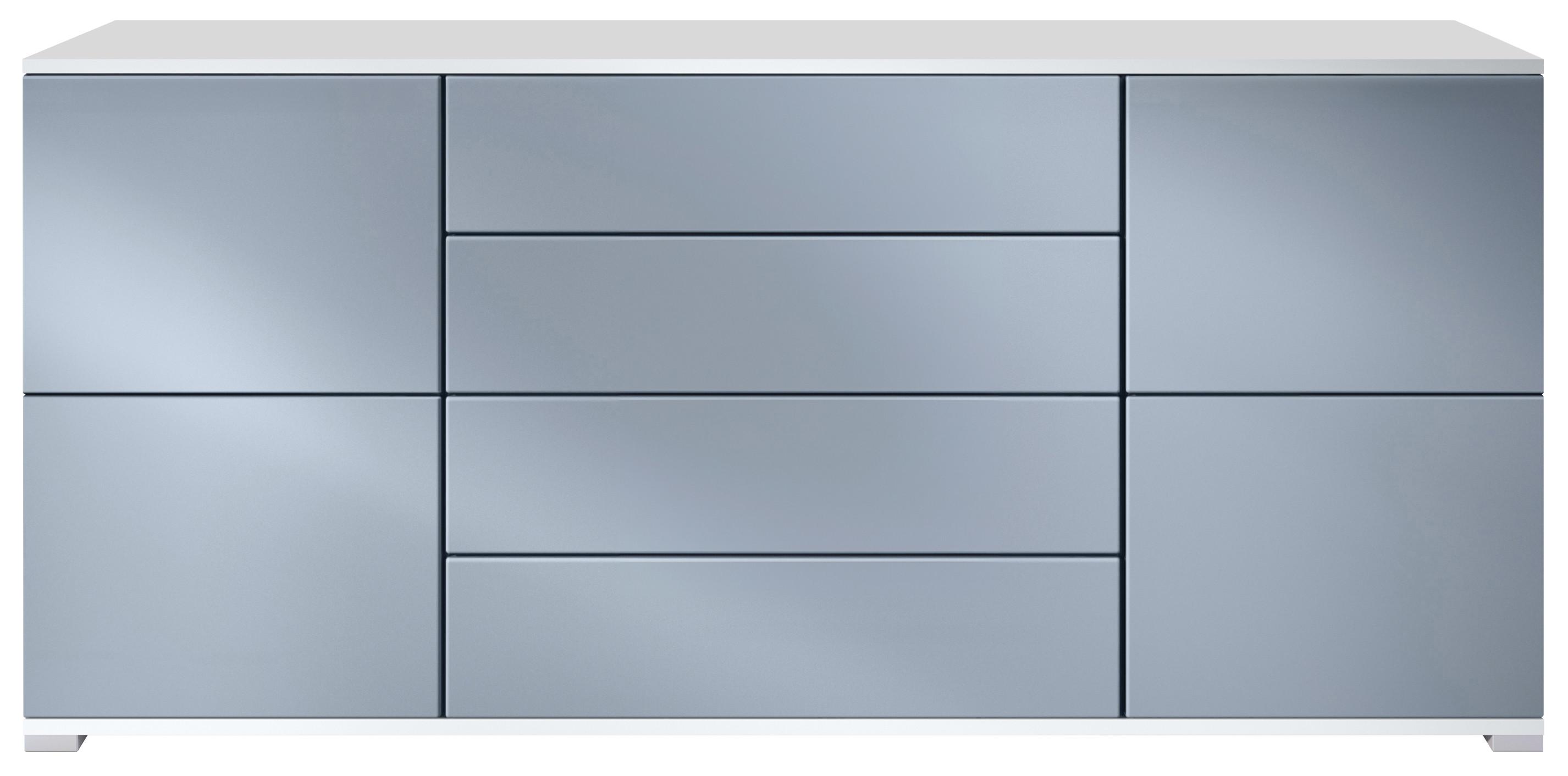 SIDEBOARD Rova Denim matt - Pastellblau, Holzwerkstoff (166.5/75.5/35cm) - Vladon
