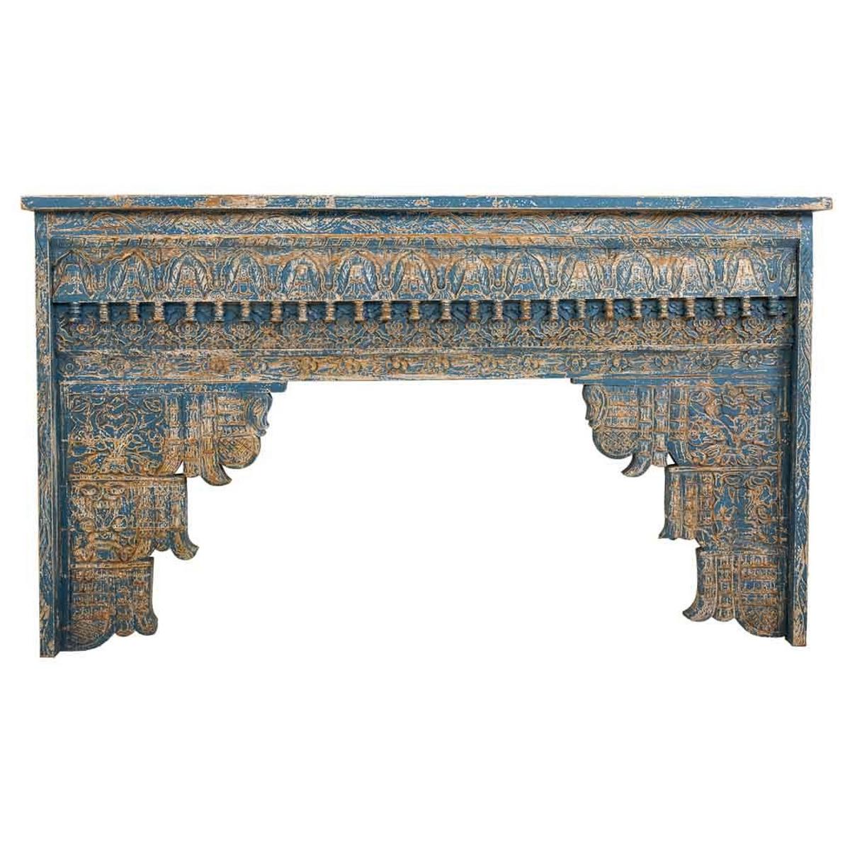 KONSOLENTISCH aus Holz, 160x40x90cm - Blau, Holz (40/160/90cm) - Wanderlust