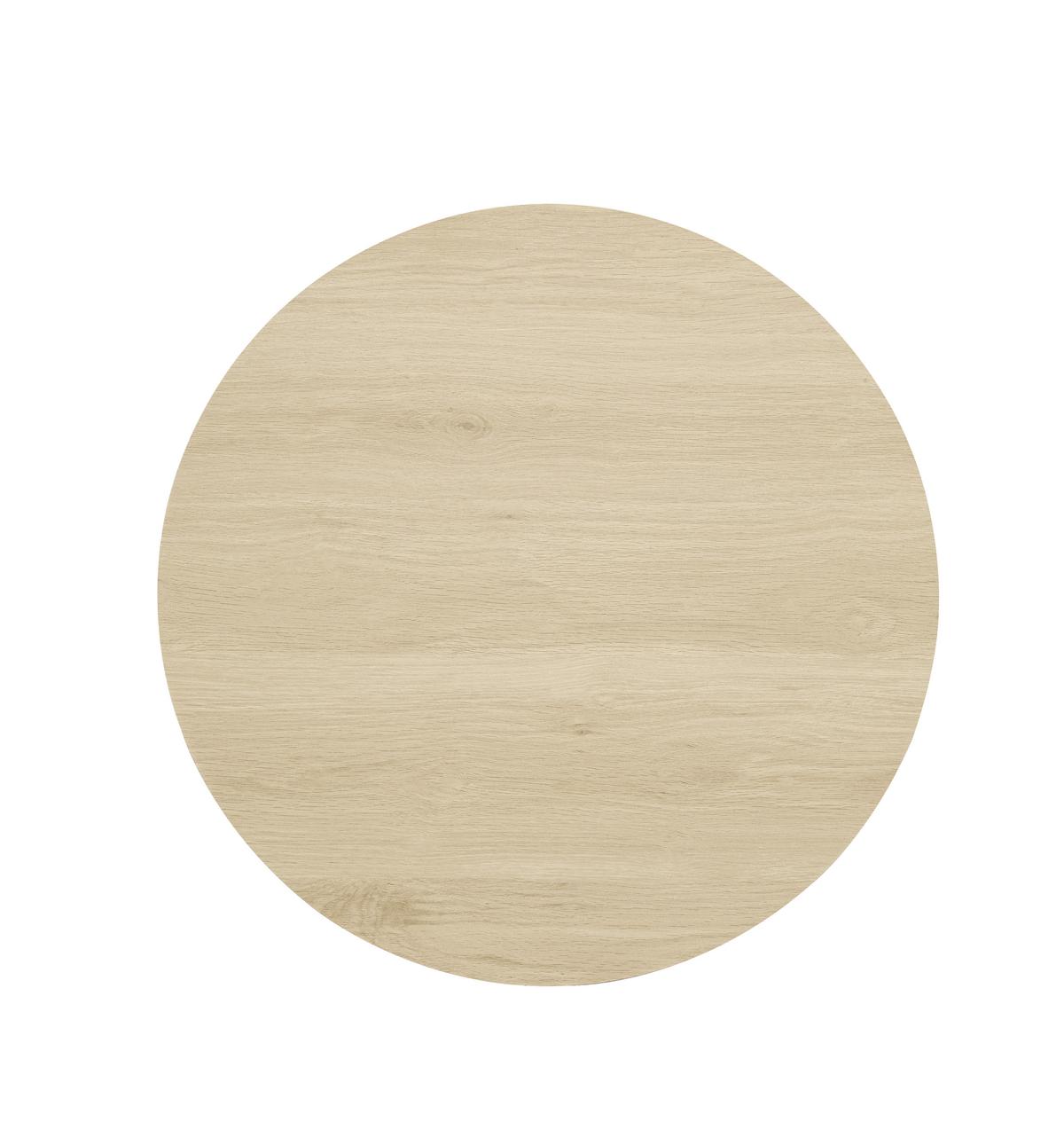 COUCHTISCH SET – Rundes 2er-Set aus Holzoptik, Skandinavisches Design - Weiß, Holzwerkstoff (69/69/41cm) - Urban Meuble