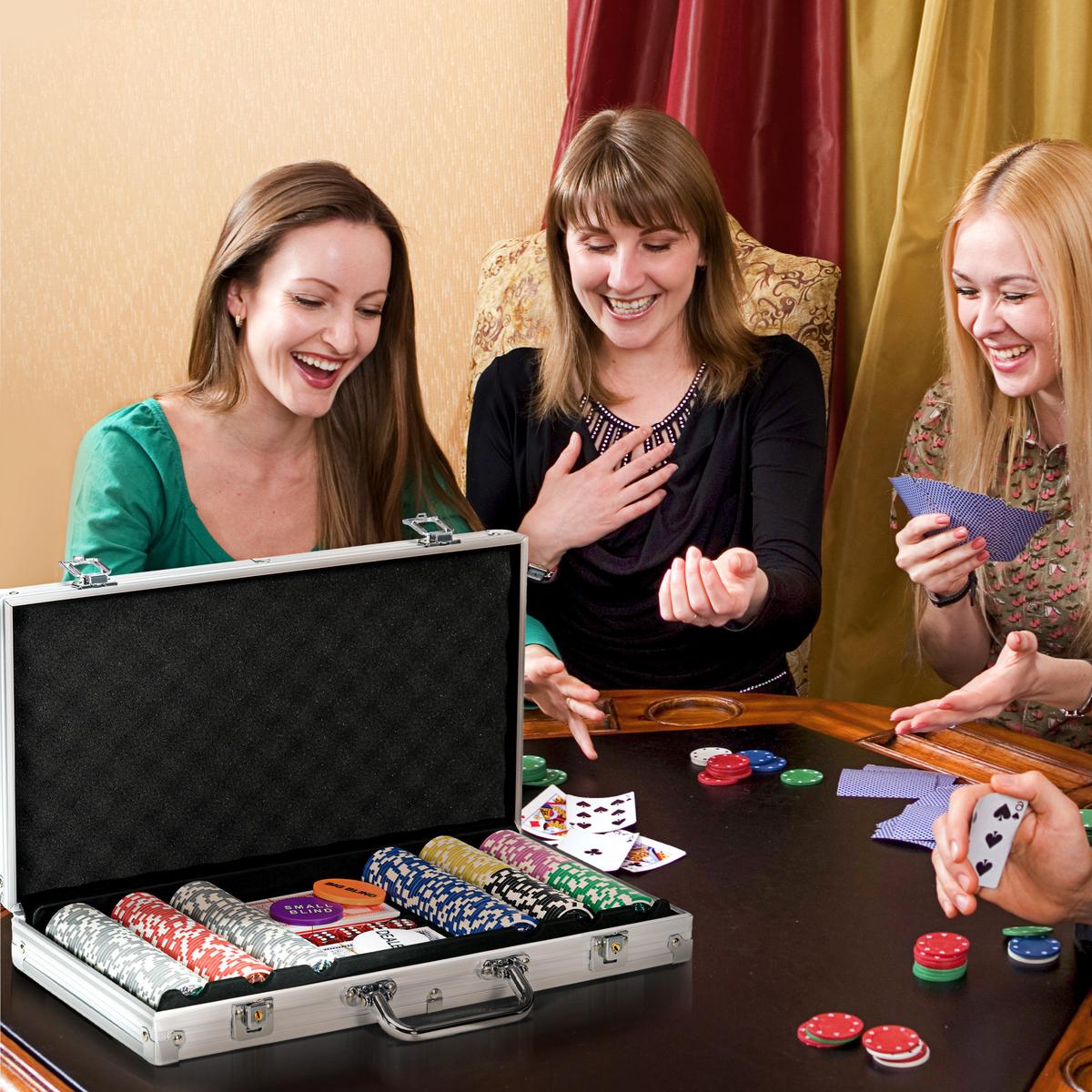 POKERKOFFER-SET Aluminium PS-Kunststoff Silber - Silberfarben, Metall (23.5/56cm) - SPORTNOW