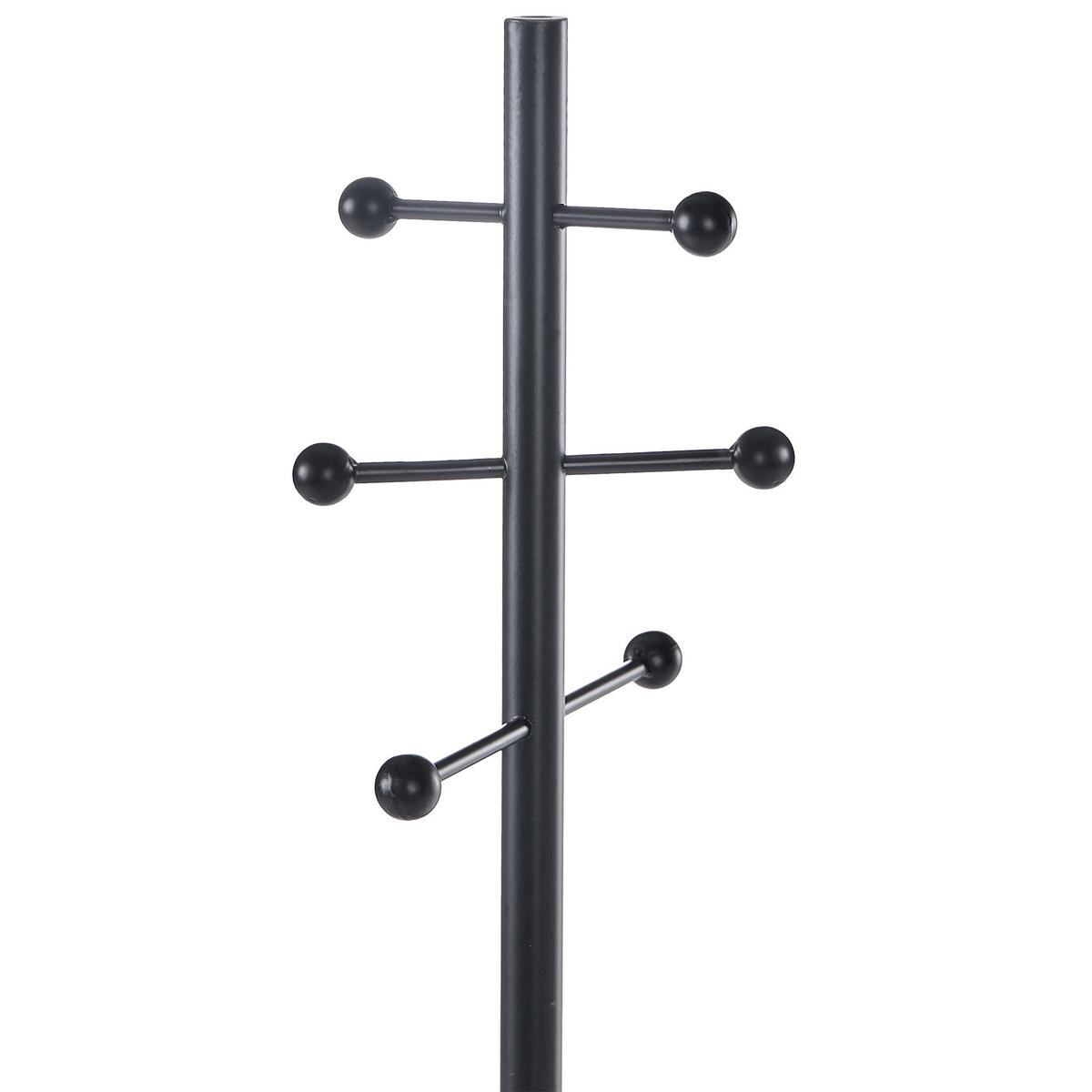 GARDEROBENSTÄNDER Schwarz Gillam - Schwarz, Metall (30/180/30cm) - Beliani