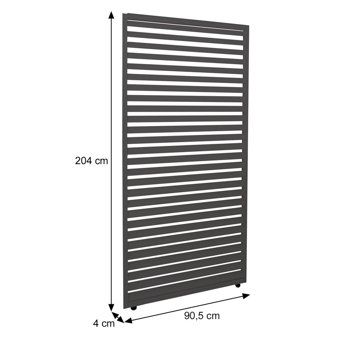 PANEELE FÜR PERGOLA Anthrazit 4er-Set-Set - Anthrazit, Metall (369/204/4cm) - MCW