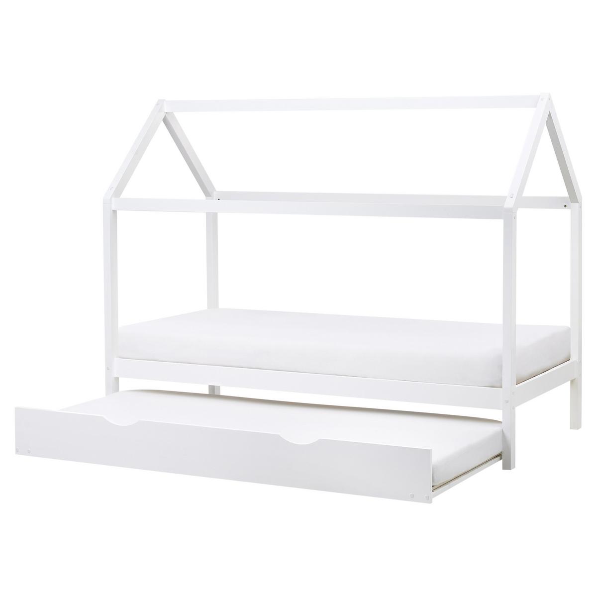 KINDERBETT 90x200 cm Weiß Crillon - Weiß, Holz (90/200cm) - Beliani
