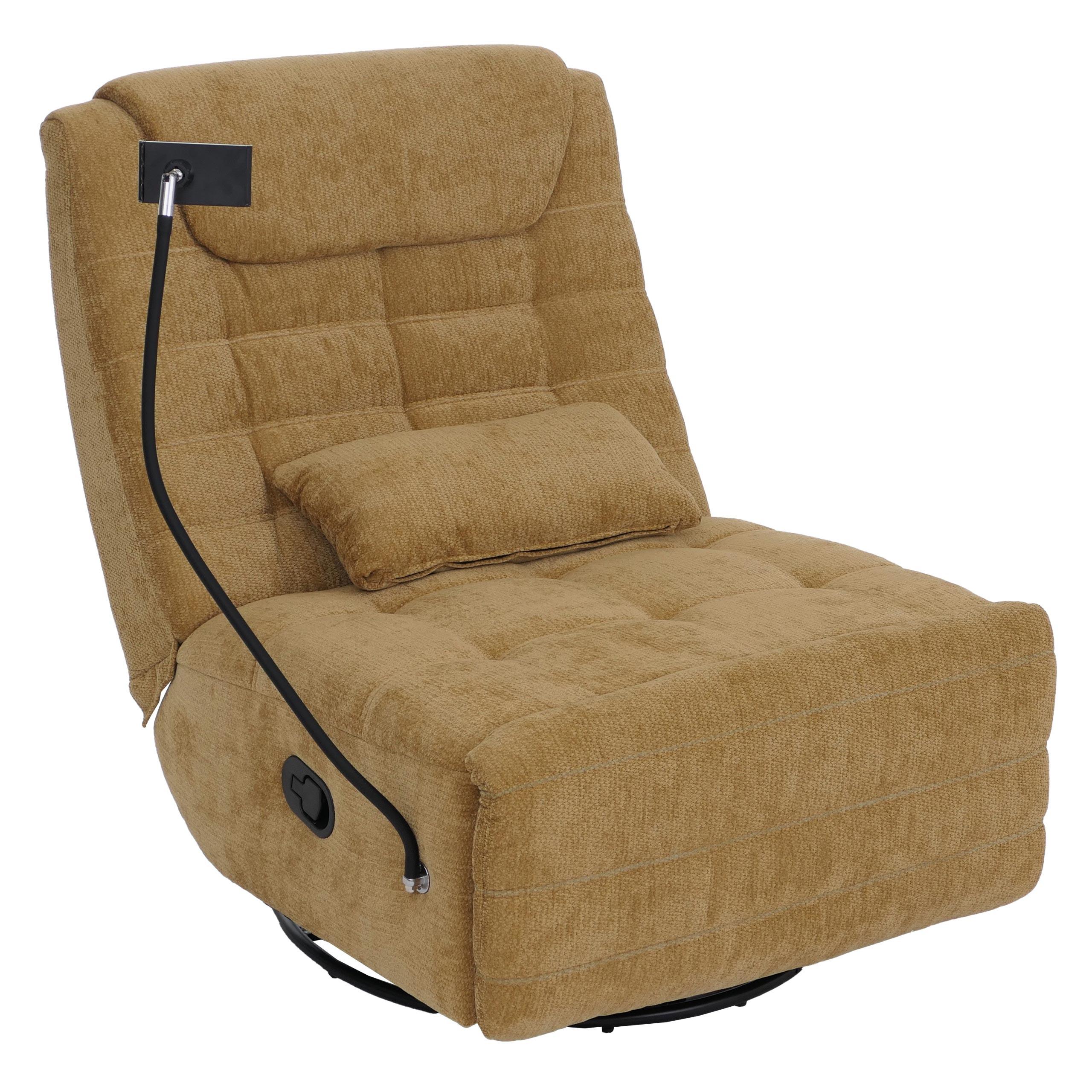 RELAXSESSEL Gelb - Gelb, Textil (82/96/163cm) - MCW