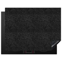 HERDABDECKPLATTE Granit - Schwarz - Grau Induktionsmatte 77x59 cm - Anthrazit, Kunststoff (77/59/0.2cm) - MuchoWow