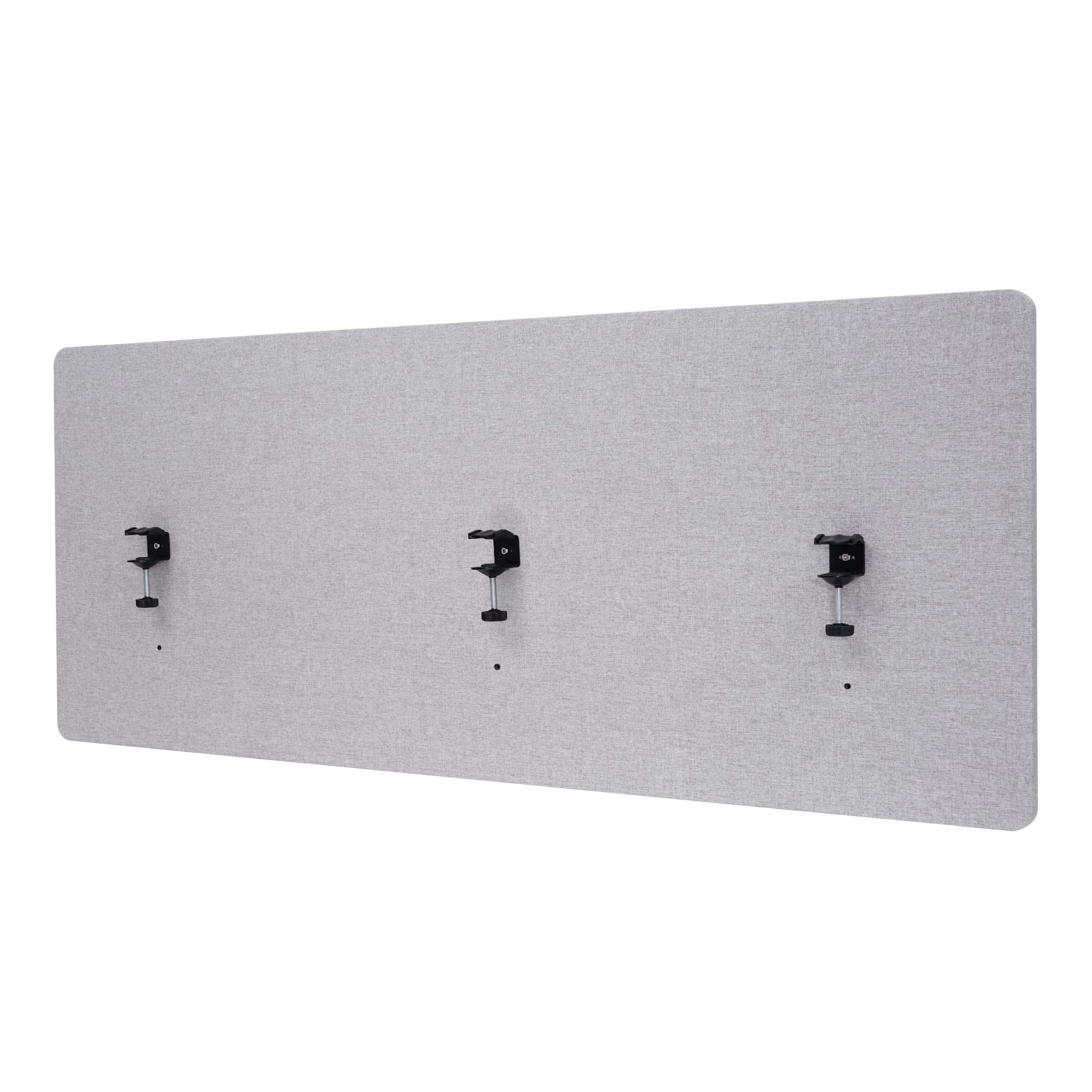 AKUSTIK-TISCHTRENNWAND Grau - Grau, Textil (160/60/2cm) - MCW