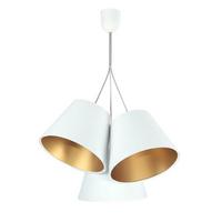HÄNGELEUCHTE Gold 26/19 cm - Goldfarben, Kunststoff (26/0.8/19cm) - ONZENO
