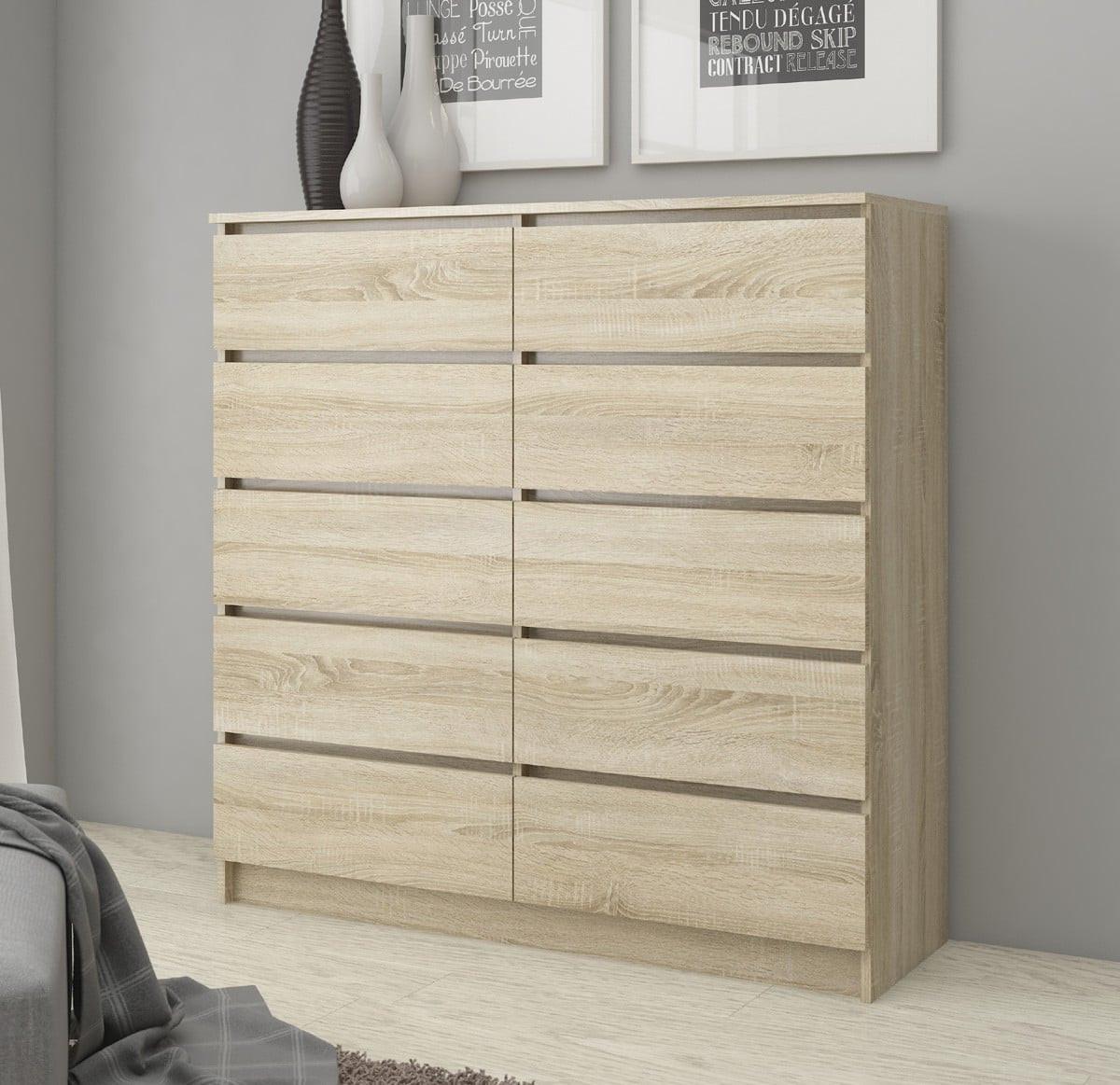KOMMODE Eiche Sonoma 121/120/40 - Sonoma Eiche, Holzwerkstoff (120/121/40cm) - RAUMHIRSCH FURNITURE