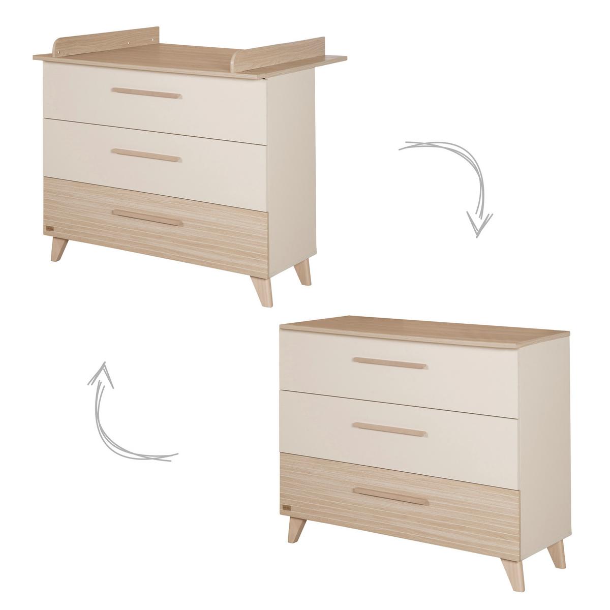 WICKELKOMMODE Sidney - Kaschmir, Holz/Holzwerkstoff (110/98/75cm) - Roba