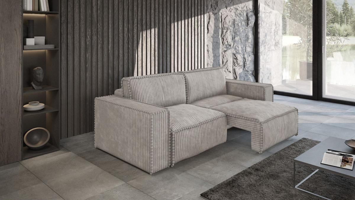 SCHLAFSOFA Vajana - Schwarz, Holzwerkstoff/Textil (240/86/102cm) - Fun Möbel