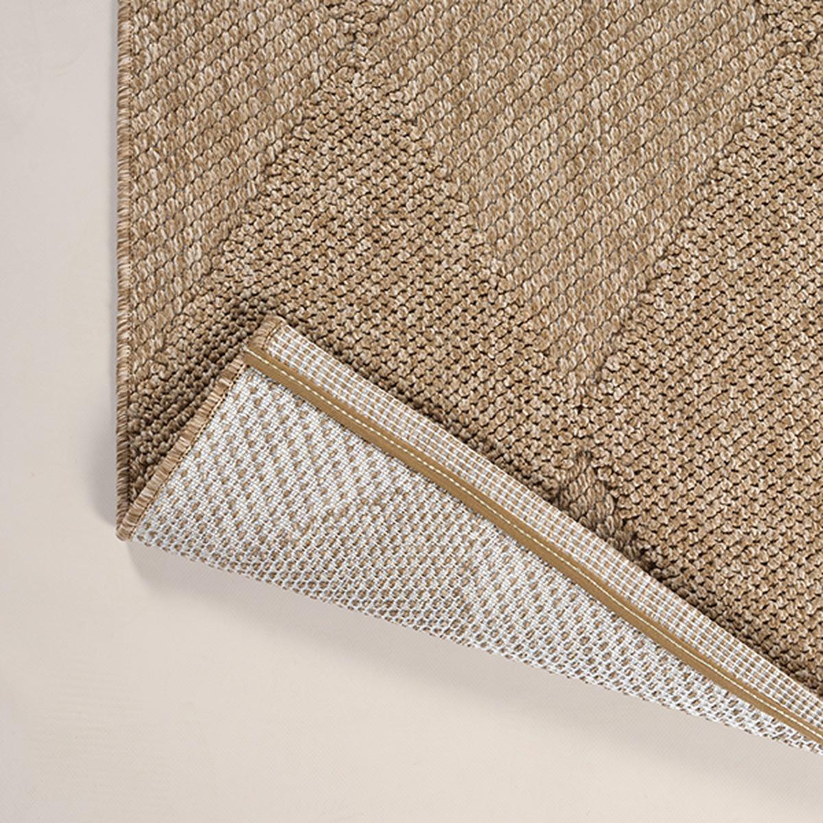 TEPPICHLÄUFER Karo TOCE Polypropylen Natur 80 x 150 cm - Beige, Textil (80/150cm) - KADIMA DESIGN
