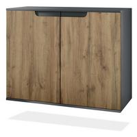 KOMMODE Sylt Eiche Wotan - Eiche Wotan, Holzwerkstoff (92.5/73.5/35cm) - Vladon