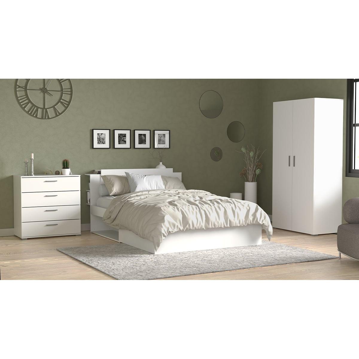KOMMODE mit 4 Schubladen in Mattweiß - L 79,7 cm - Weiß, Holzwerkstoff (41.9/82.6/87.2cm) - Calicosy