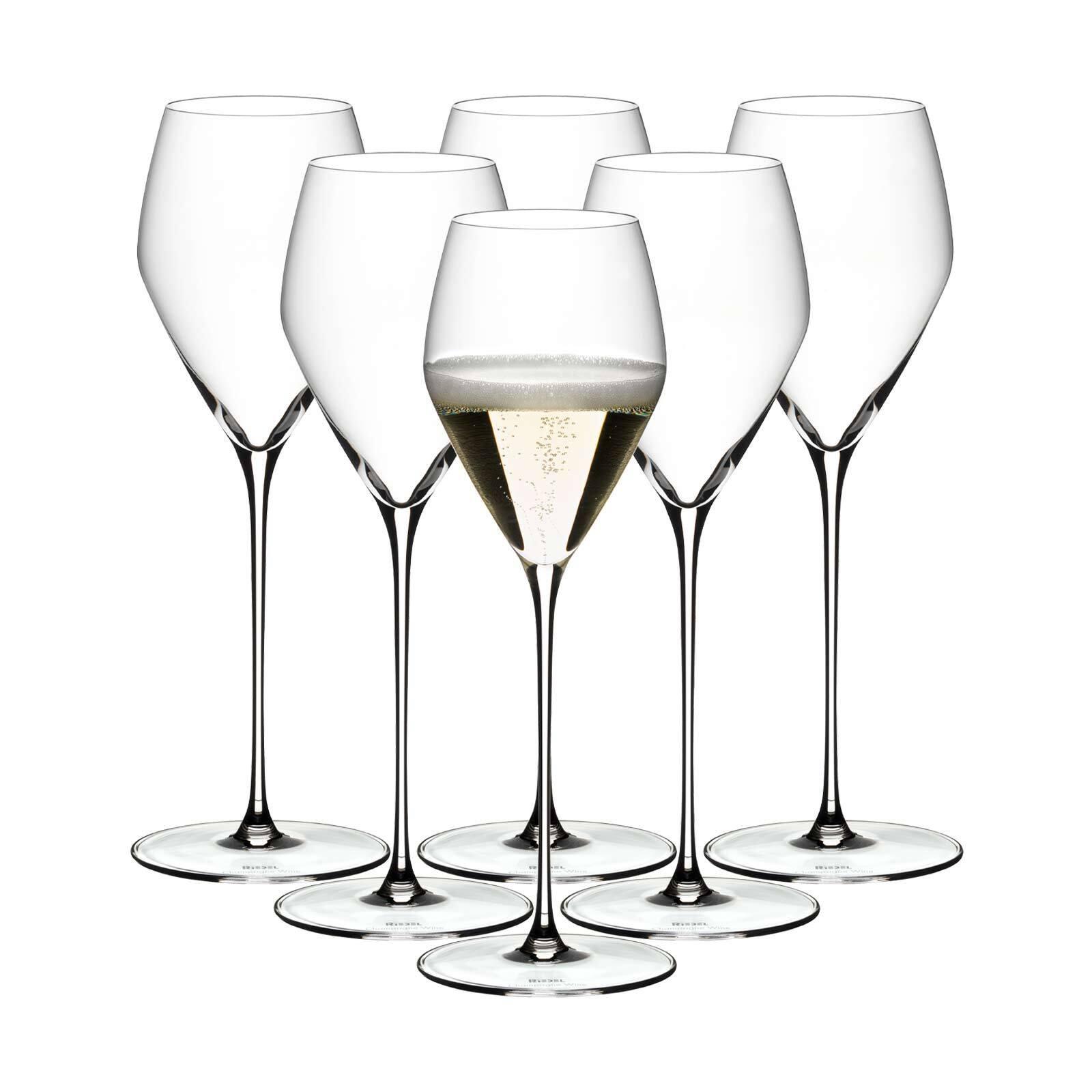 CHAMPAGNER WEINGLÄSER Veloce transparent 327 ml 6er Set - Transparent, Glas (0.33L) - Riedel