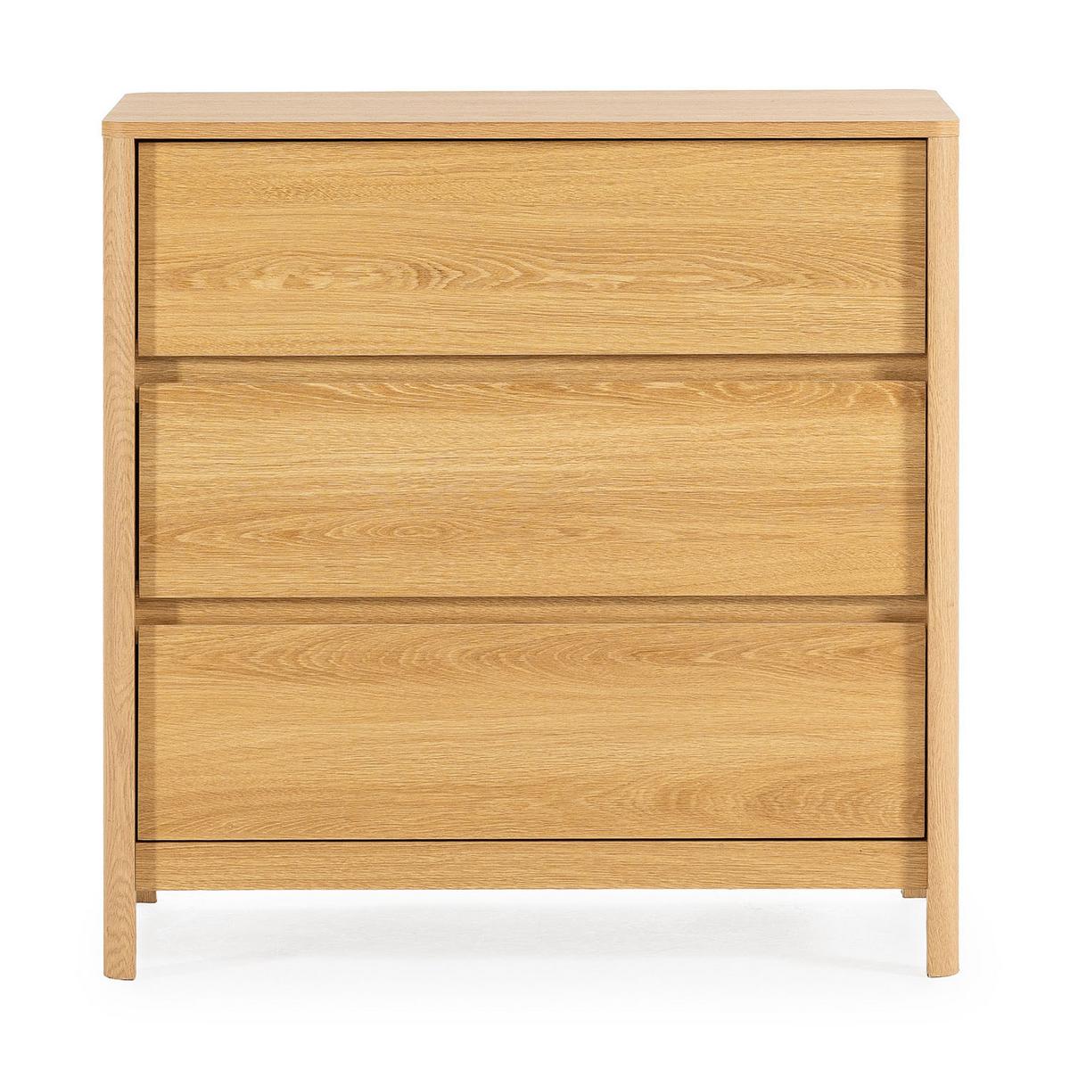 KOMMODE 80/80/40 Nassau Eichenfarbe - Honigeiche, Holzwerkstoff (80/80/40cm) - VS Venta-stock