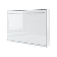 SCHRANKBETT Concept Pro II Horizontal - Weiß Hochglanz, Holzwerkstoff (140/200cm) - MIRJAN24
