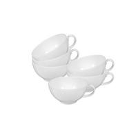 TEETASSEN Rondo/Liane weiß 0,20 l 6er Set - Weiß, Keramik (0.2L) - Seltmann Weiden