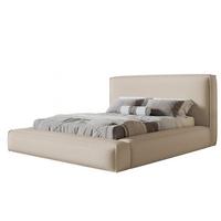BETT 120x200 - Polsterbett mit Bettkasten und Holzrahmen - Modern Bett - Eleganter Catch-Me-Stoff - Kollektion Luna Maxi - Beige - Beige, Holz/Textil (120/200cm) - Alpi-Möbel