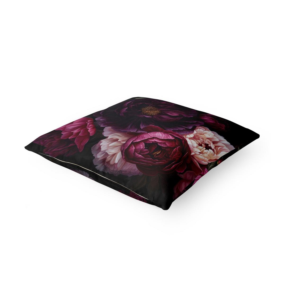 KISSENBEZUG Dunkle purpurne Blüten 40/40 cm - Violett, Textil (40/40cm) - Bilderwelten