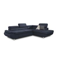 ECKSOFA Schlafsofa Panos In Esito - Dunkelblau, Holzwerkstoff/Textil (210/275cm) - Fun Möbel