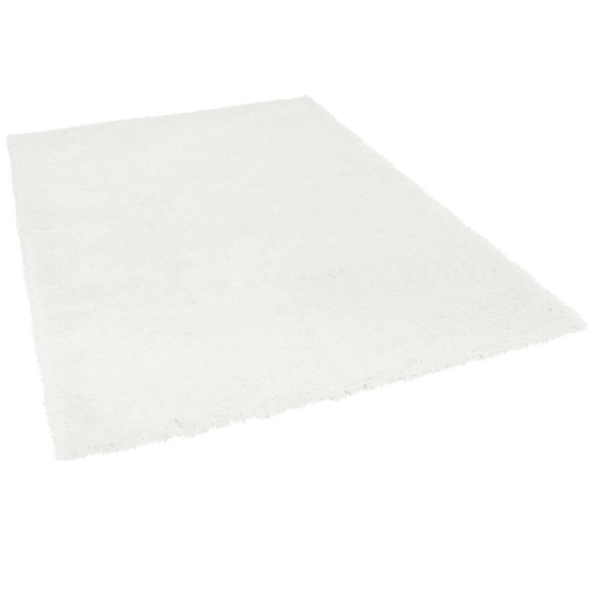 HOCHFLOR LANGFLOR SHAGGY TEPPICH GLOW - Weiß, Textil (140/200cm) - Pergamon