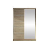 SCHWEBETÜRENSCHRANK Lino III - Sonoma Eiche, Holzwerkstoff/Metall (120/200/58cm) - MIRJAN24