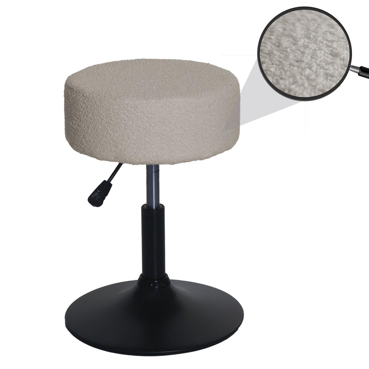 HOCKER Beige - Beige, Textil (37/57/37cm) - MCW