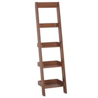 BÜCHERREGAL 5 Fächer Dunkelbraun Mobile Duo - Dunkelbraun, Holzwerkstoff (45/169/43cm) - Beliani