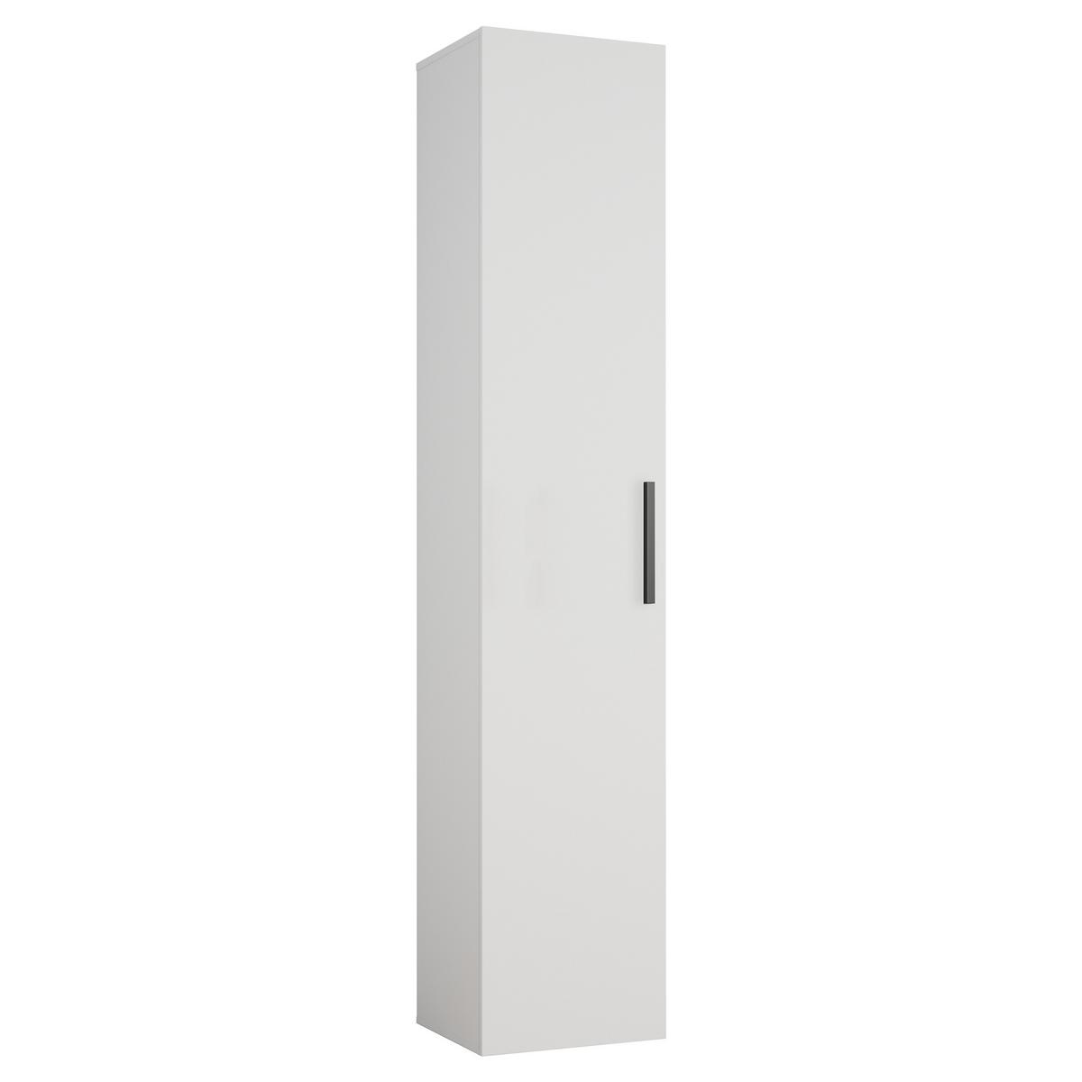GARDEROBENSCHRANK MODULO 160,6/204/40 cm Modern Garderobe-Set Weiß - Weiß/Grau, Holzwerkstoff (160.6/204/40cm) - MASSENO