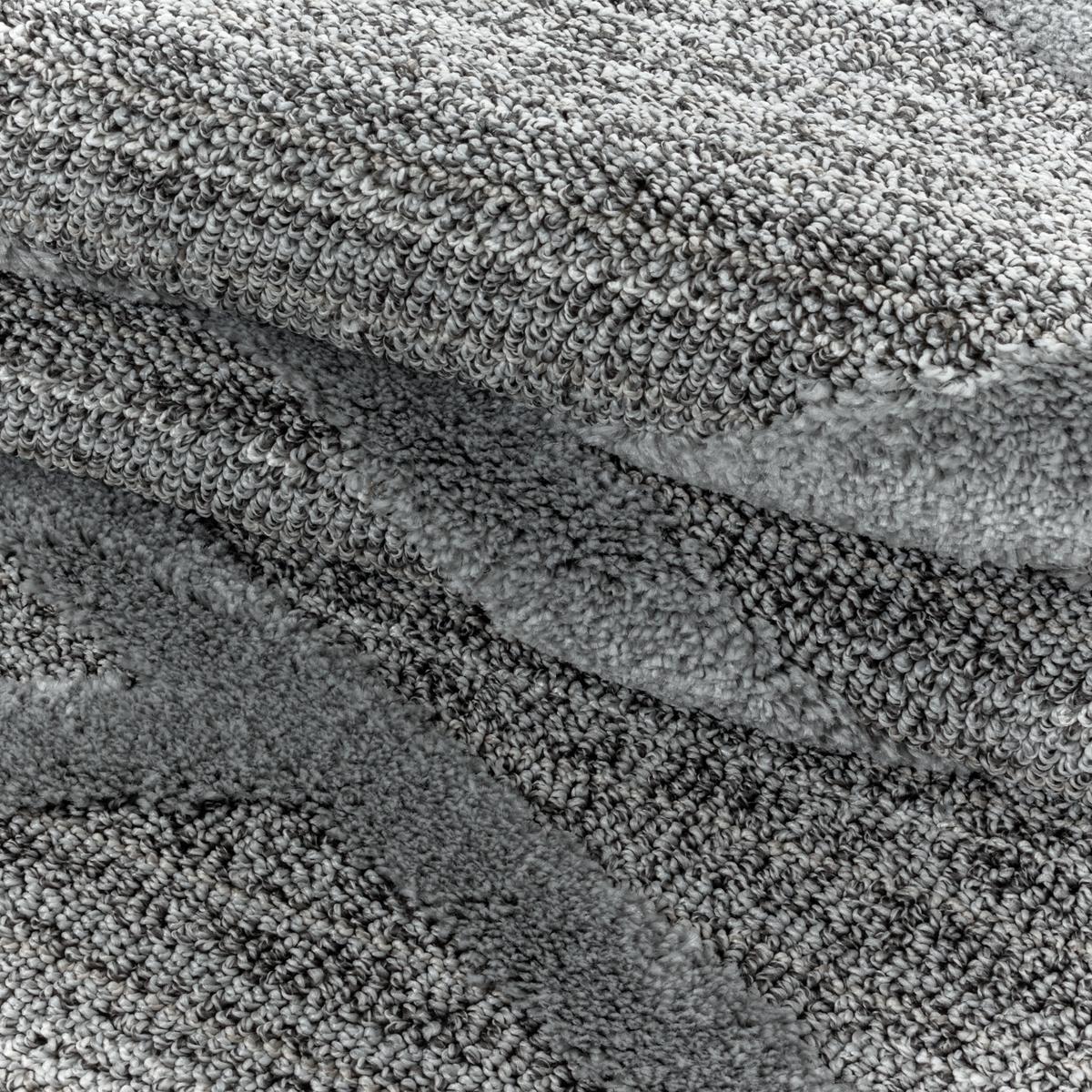 HOCHFLORTEPPICH EISACK, im Boho-Stil, aus Polypropylen, Grau, Ø 160 cm - Grau, Textil (160/160cm) - KADIMA DESIGN