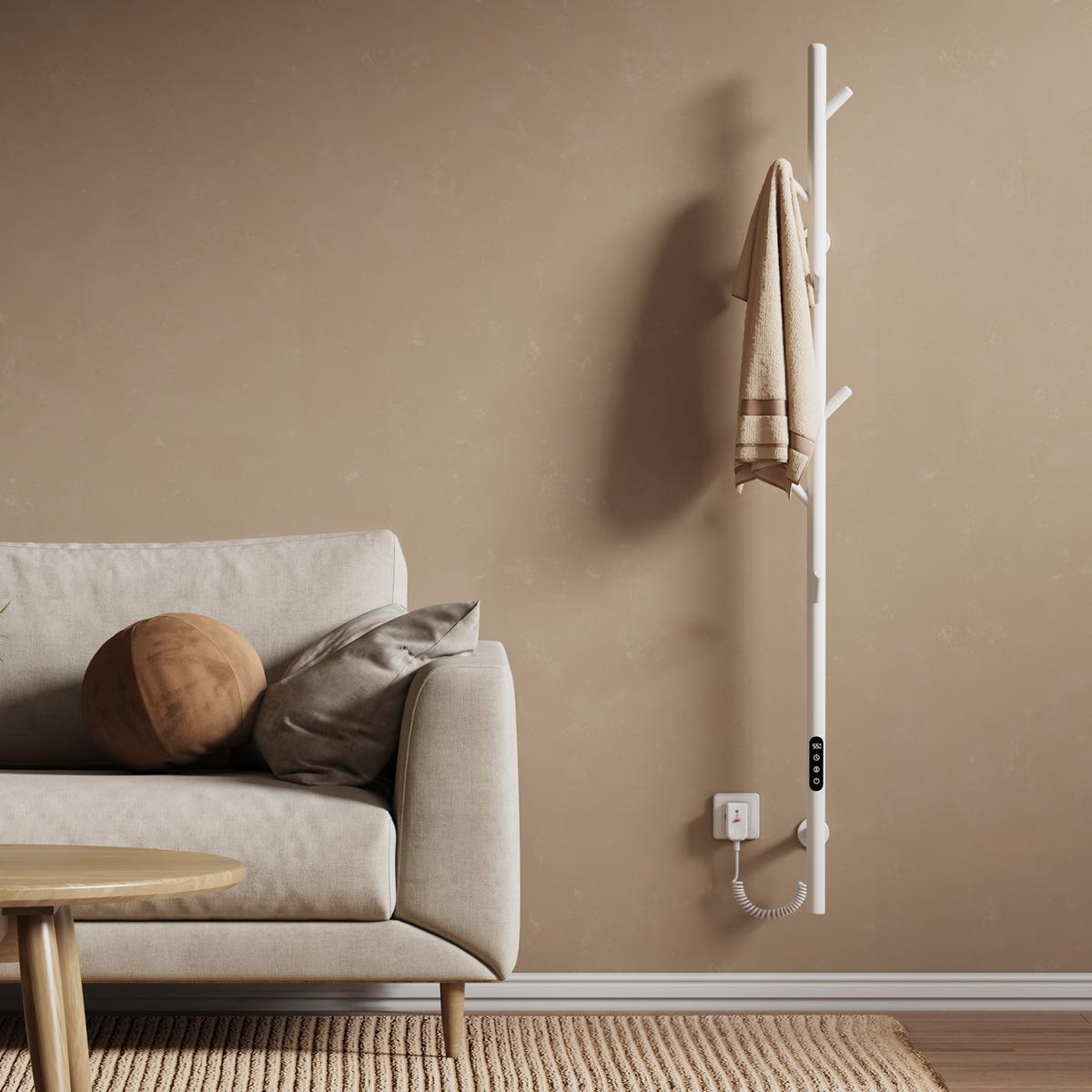 HANDTUCHHEIZKÖRPER Baumheizkörper WLAN Weiß 150 cm - Weiß, Metall (12.5/150/14cm) - EMKE