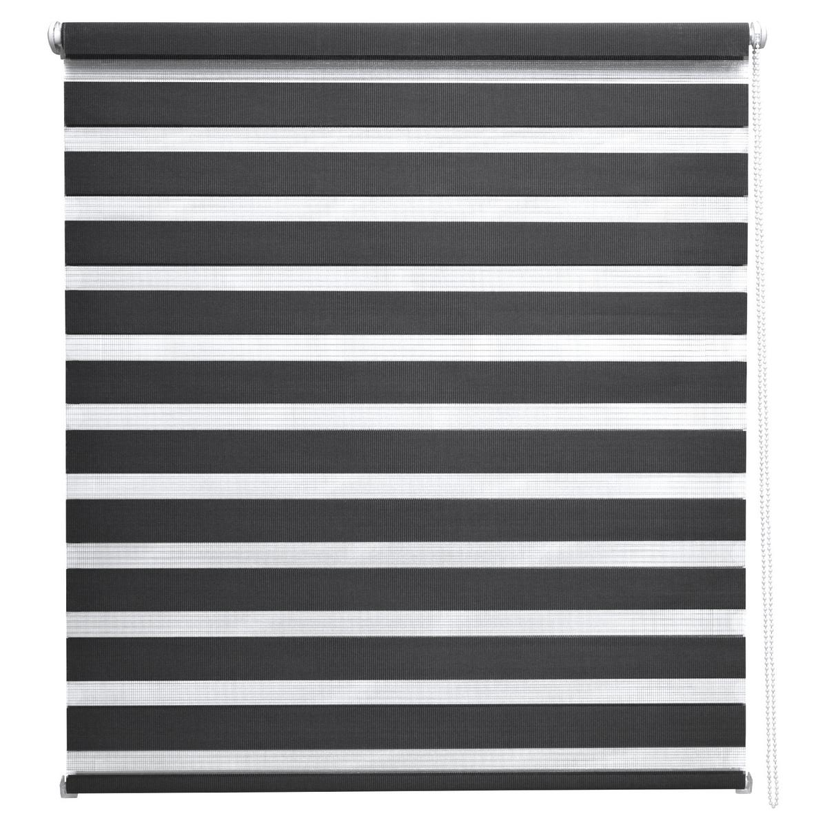 DOPPELROLLO SolDecor DL2 110x150cm Schwarz - Schwarz, Kunststoff (110/150cm) - Sol Royal