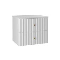 WASCHTISCHUNTERSCHRANK 60.6cm Izae Weiß - Weiß, Holzwerkstoff (60.6/52.2/46.5cm) - Petits-meubles