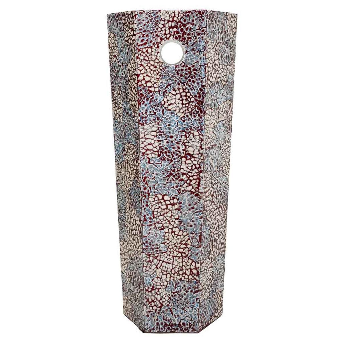 SCHIRMSTÄNDER aus Capiz, weiß, 24x58cm - Multicolor, Holzwerkstoff (24/58/24cm) - Wanderlust