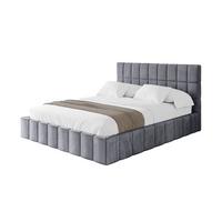 POLSTERBETT mit Bettkasten und Lattenrost, Boxbett ohne Matratze - AMEA 120x200 Dunkelgrau - Dunkelgrau, Holzwerkstoff/Textil (120/200cm) - ALTDECOR
