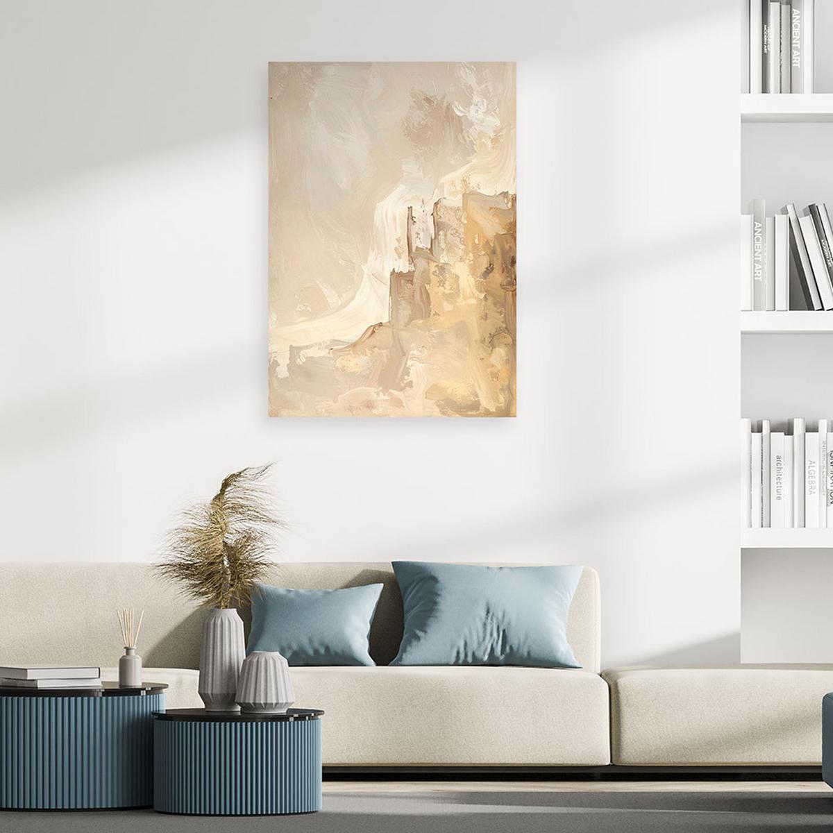 LEINWANDBILD Abstraktion 20x30cm - Beige, Textil (20/30cm) - Feeby