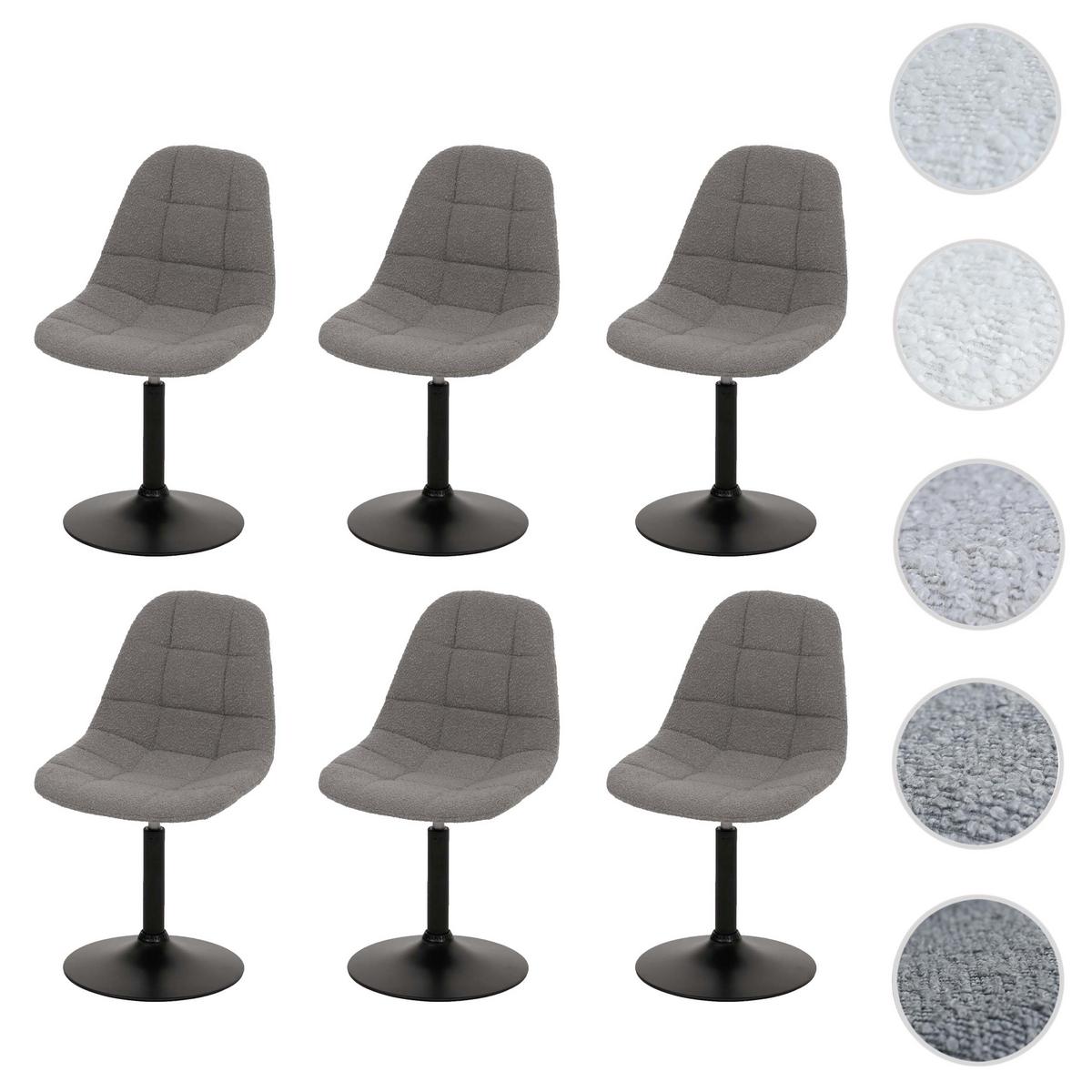 ESSZIMMERSTUHL Hellgrau 6er-Set - Hellgrau/Grau, Textil (47/83/43cm) - MCW