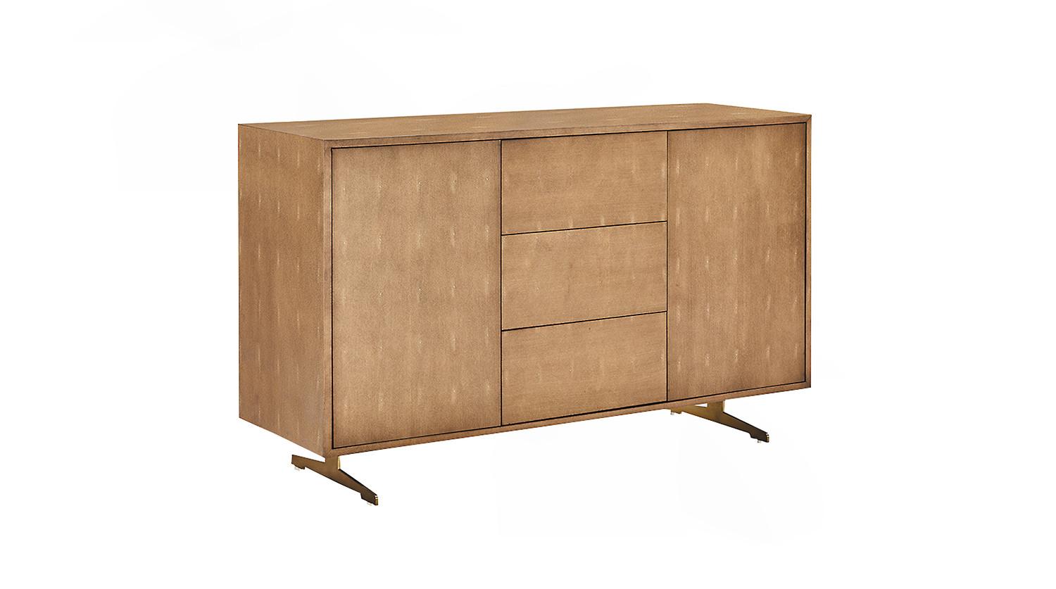 SIDEBOARD GALA Gold Holz - Goldfarben, Holz/Metall (140/85/40cm) - KAWOLA