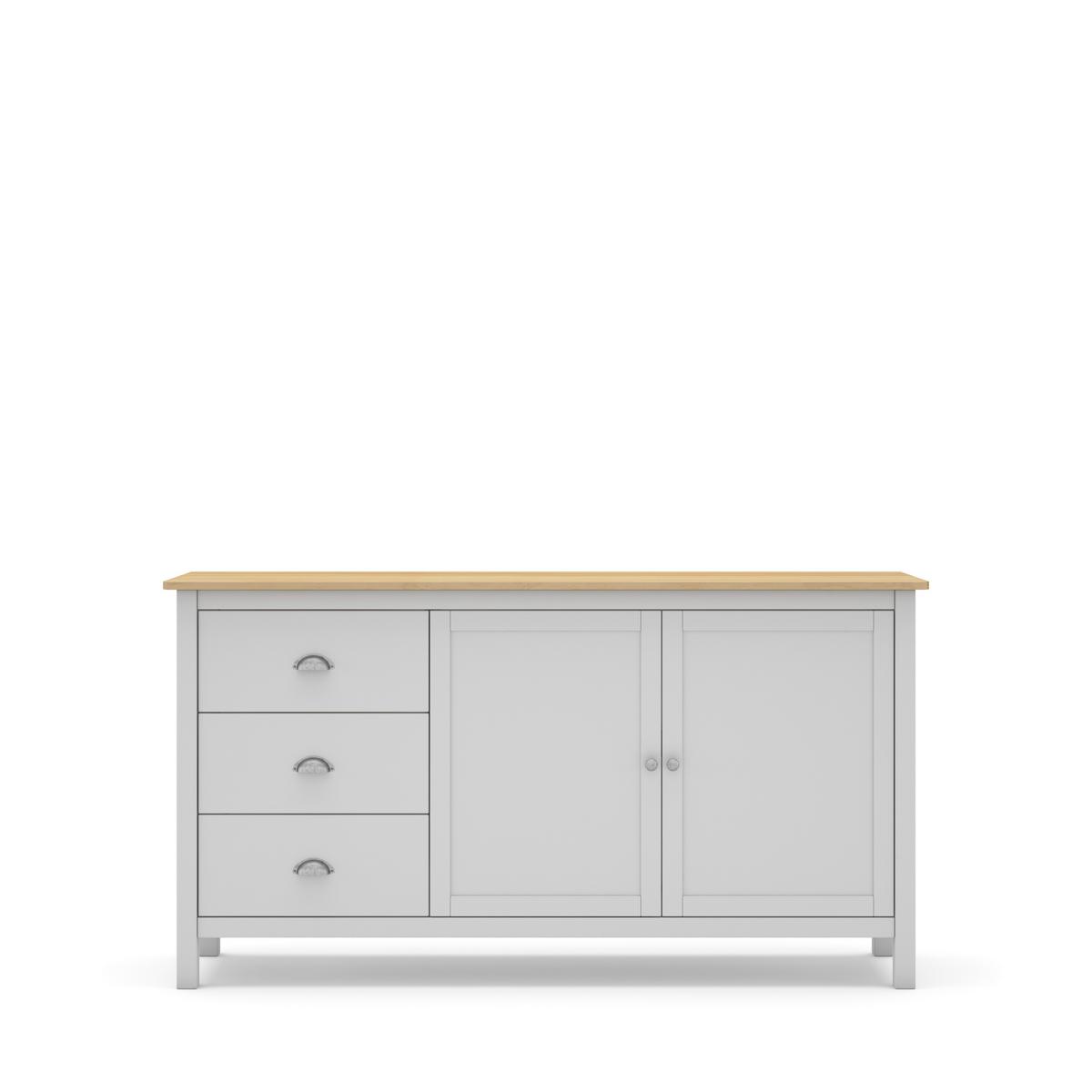 KOMMODE Misti Weiß 150/40/80.5 cm - Weiß, Holz (40/80.5/150cm) - Calicosy