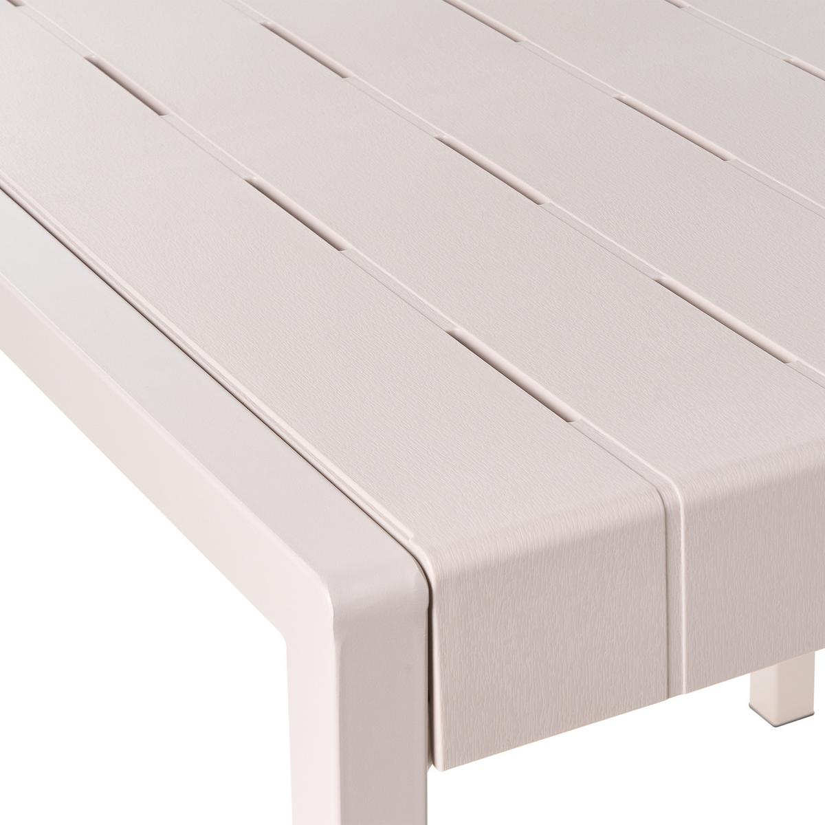 GARTENTISCH 81/84 cm Beige Bartica - Beige, Kunststoff (81/84/77cm) - Beliani
