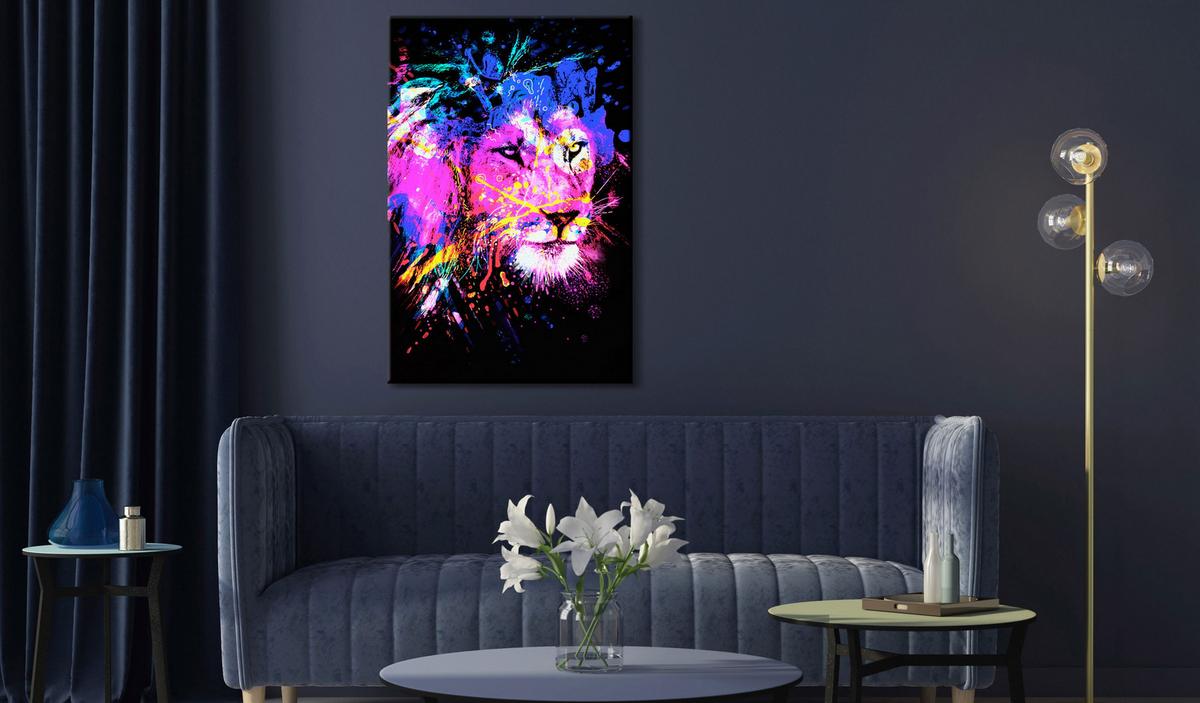KUNSTDRUCK Bunt 40/60 cm - Multicolor, Textil (40/60cm) - KUNSTLOFT