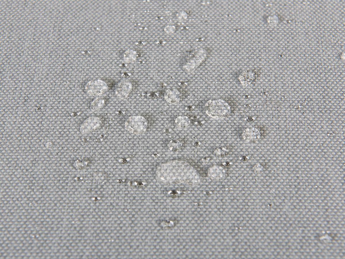 LOUNGE SET 7-Sitzer hellgrau rechtsseitig modular Arezzo - Hellgrau, Textil - Beliani
