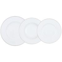 TELLERSET Anmut Platinum No.1 weiß 3-tlg. - Weiß, Keramik (2/2/2cm) - Villeroy & Boch