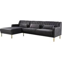 ECKSOFA oliver Grau - Grau, Textil (161/275cm) - Habitat Garten