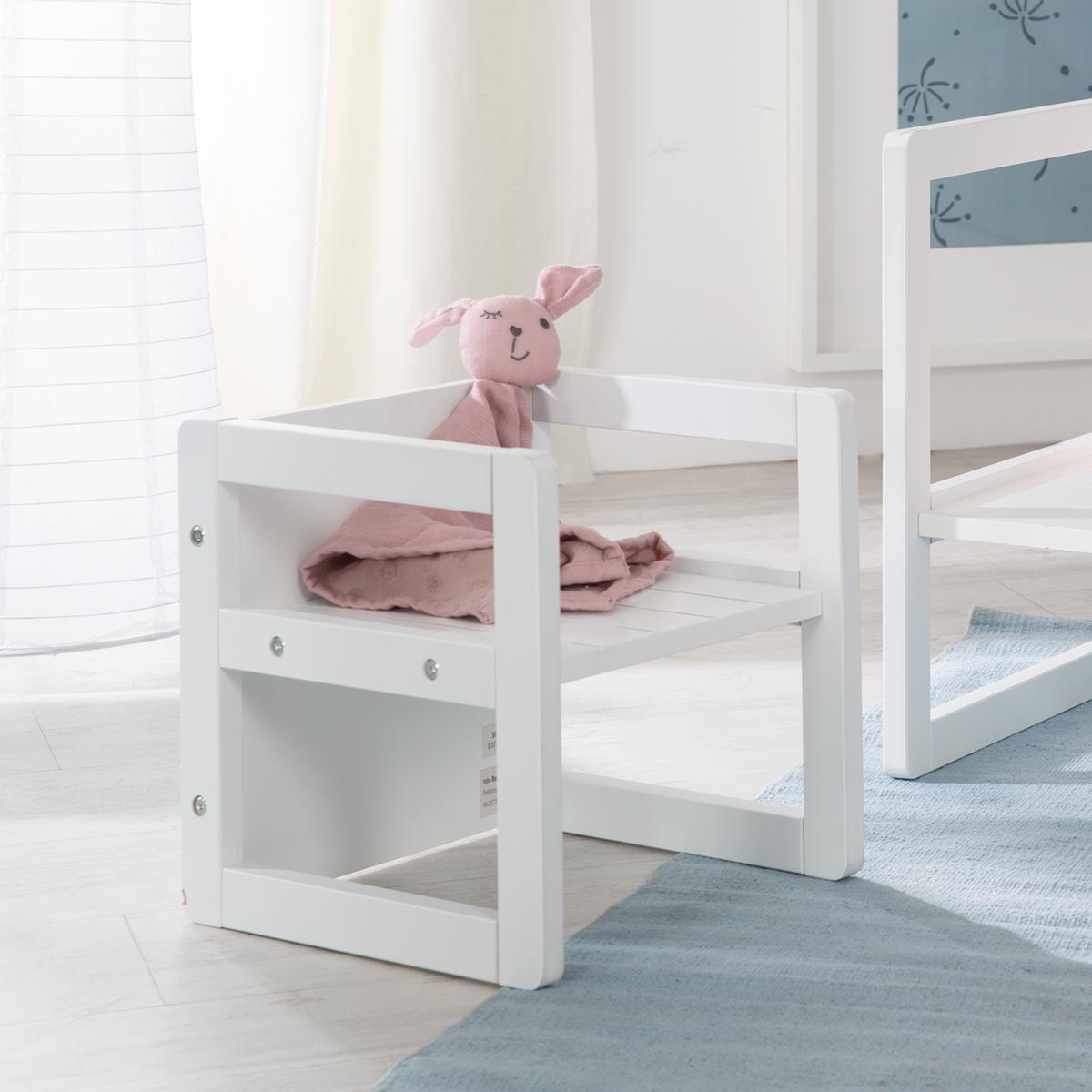 SITZHOCKER - Weiß, Holzwerkstoff (30/30/30cm) - Roba