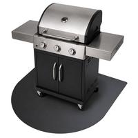 GRILLUNTERLAGE Bodenschutzplatte Metall Schwarz 100x100 cm - Schwarz, Metall (100/100/0.1cm) - TULUP