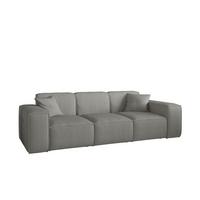 SOFA Celes Premium 3-sitzer Stoff Scala - Grau, Holzwerkstoff/Textil (225/73/88cm) - Fun Möbel