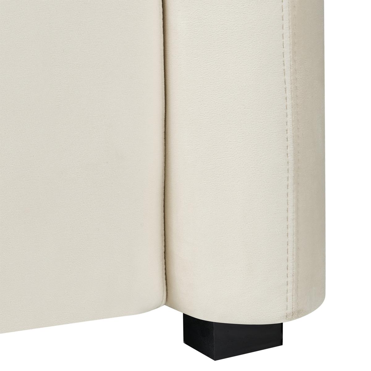SESSEL Cremeweiß Veltada - Weiß, Textil (95/72/86cm) - Beliani