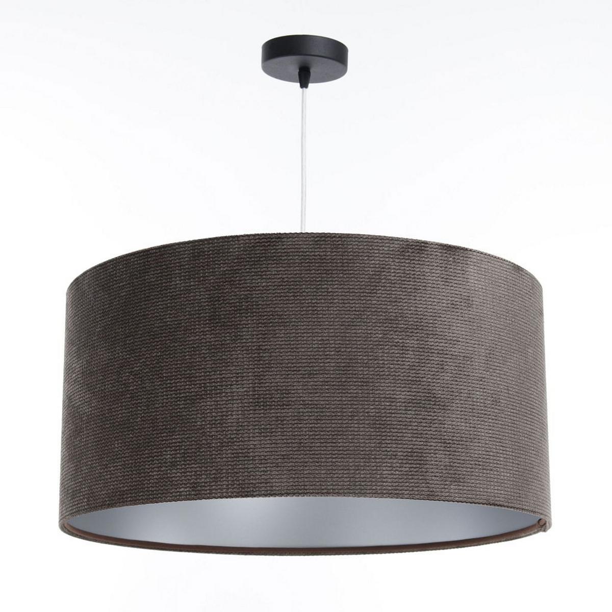 HÄNGELEUCHTE Silber 40/20 cm - Silberfarben/Braun, Kunststoff (40/0.4/20cm) - ONZENO